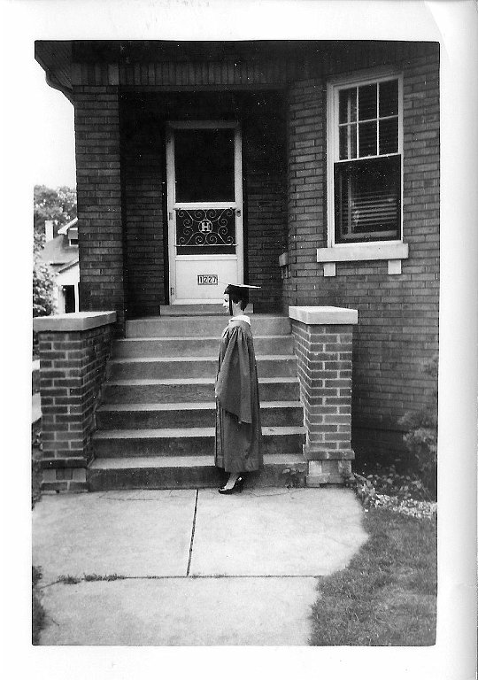 72 1958 - Judy in cap and gown